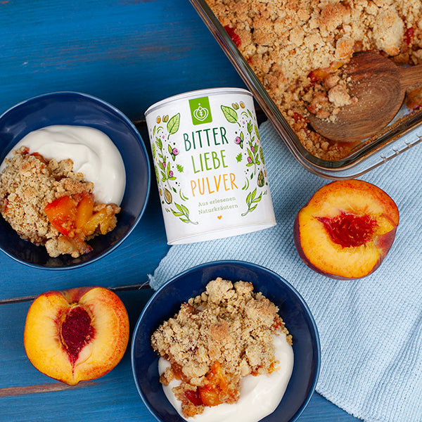 Pfirsich-Crumble Pfirsich-Crumble