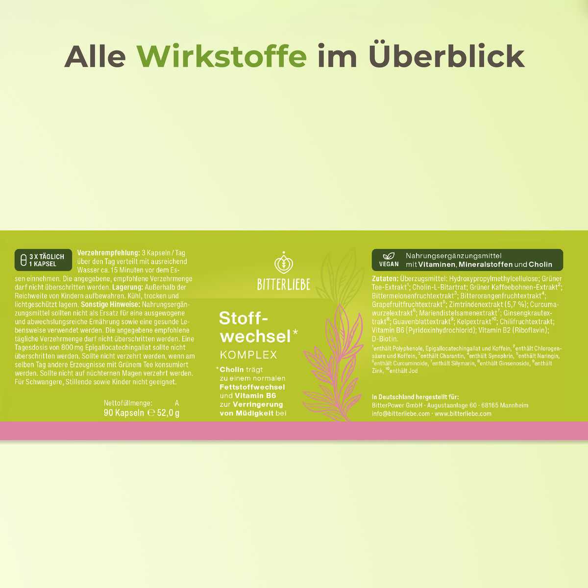 Bitter Stoffwechsel* Komplex