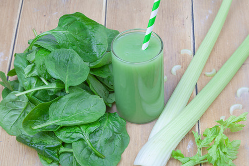 Detox Smoothie mit Blattspinat