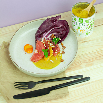 Zitrussalat mit Rote Beete und Senf Vinaigrette