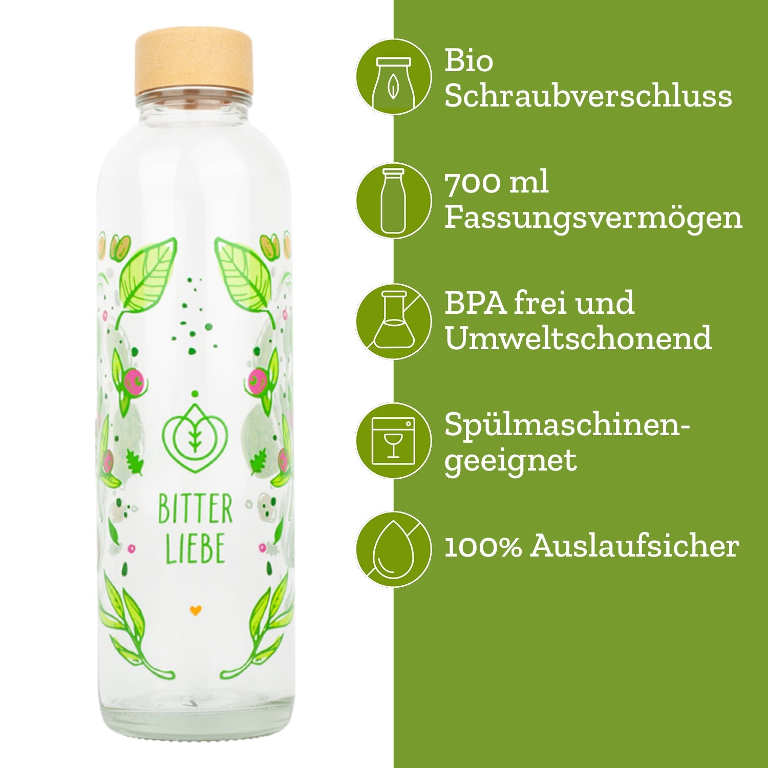 BitterLiebe Trinkflasche 700ml BL-BC-6