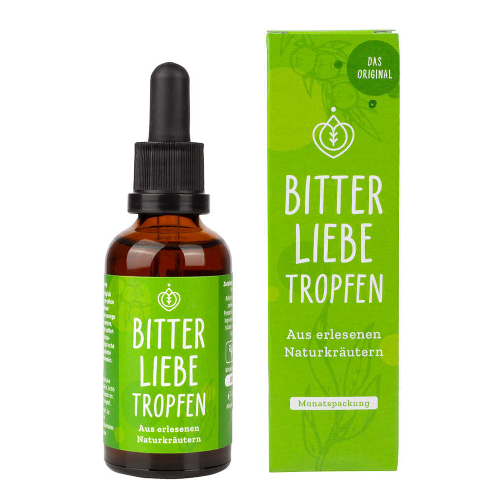 BitterLiebe 50ml – Leckere Bitterstoffe Tropfen mit studienbasierter Wirkung 1-DE