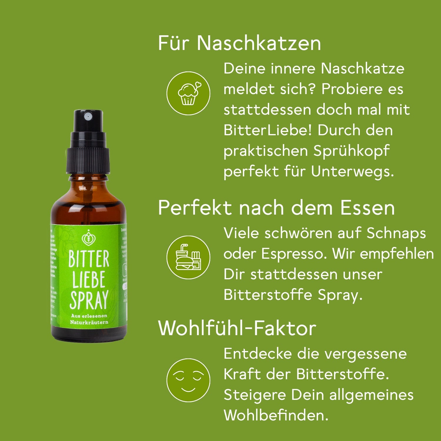 BitterLiebe Bitterstoffe Spray - Monatspackung 50ml 51-DE