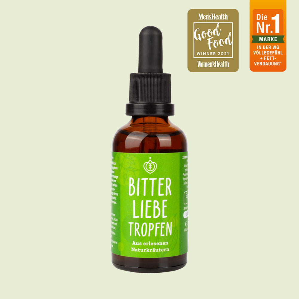BitterLiebe® Original Bittertropfen für Dein Verdauungssystem 1-DE-LP-V1