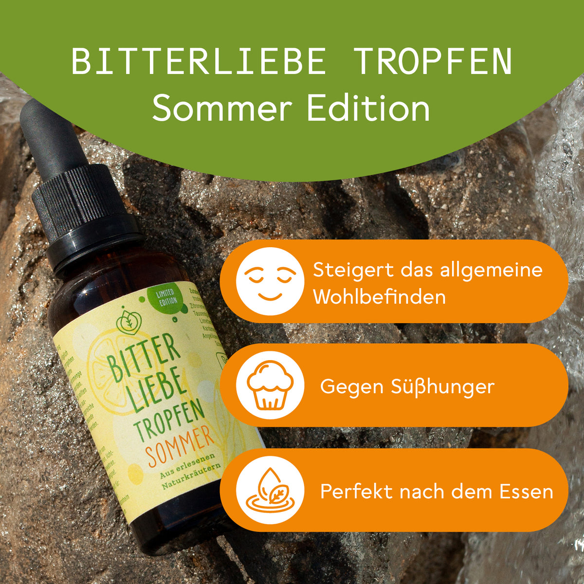 BitterLiebe Tropfen Limited Sommer Edition 50ml - 3er Set