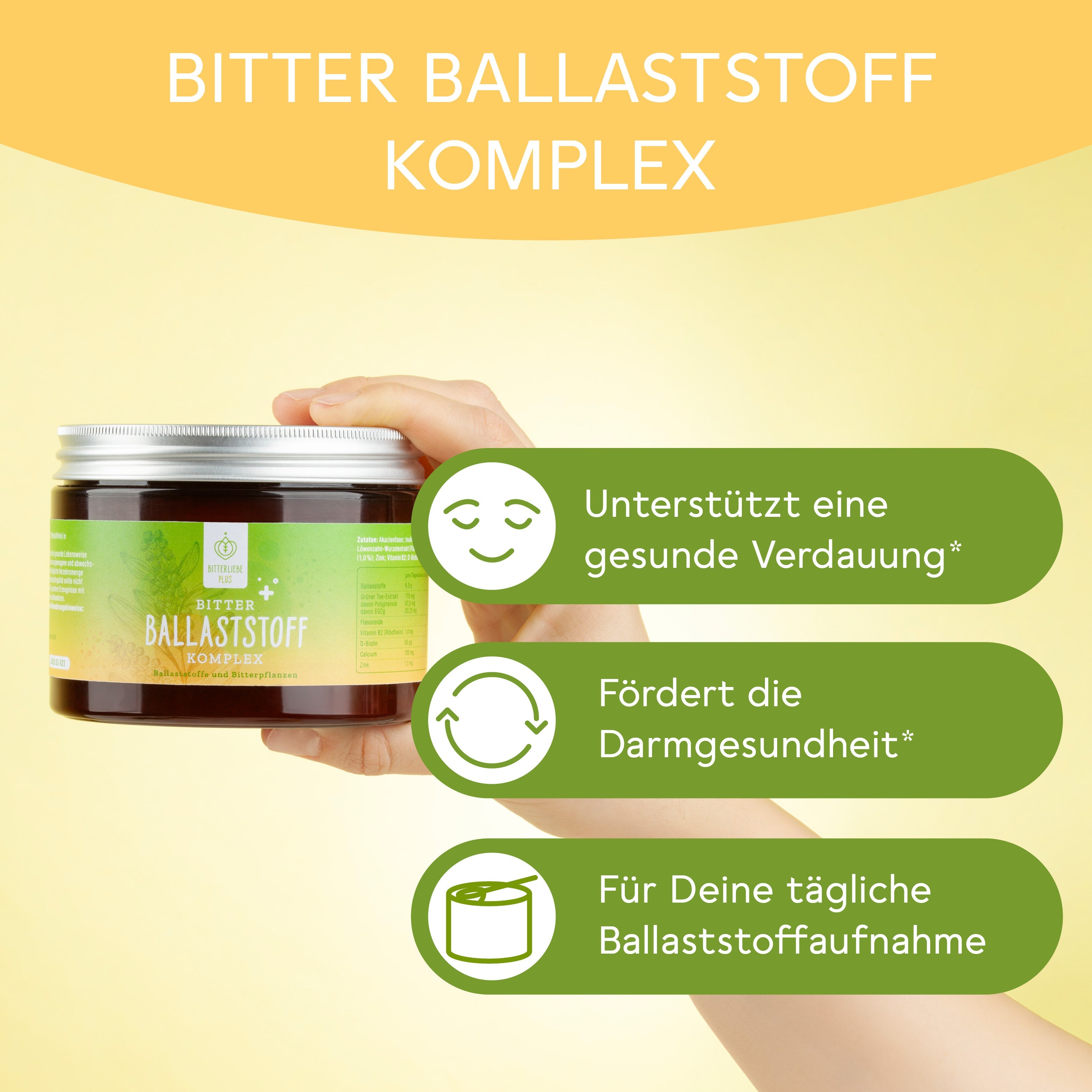 Bitter Ballaststoff Komplex - Monatspackung (300g) BL-Plus-8