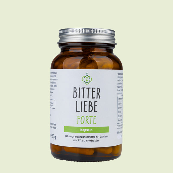 Schweres Essen bereut? 50% auf BitterLiebe Forte Kapseln