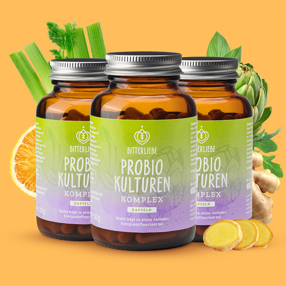 Bitter Probio-Kulturen Komplex Kapseln - 3er Set
