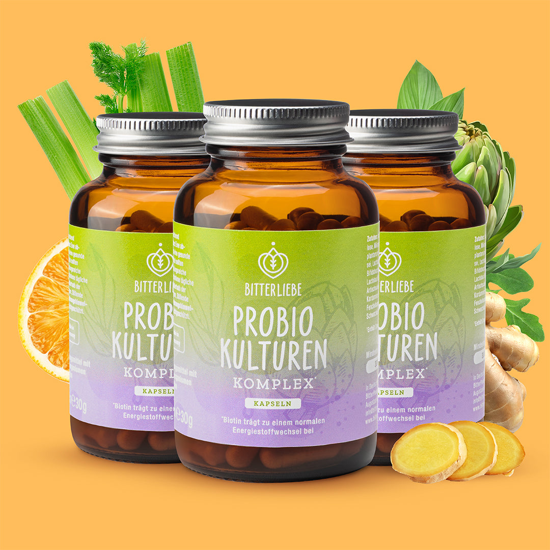 Bitter Probio-Kulturen Komplex Kapseln - 3er Set