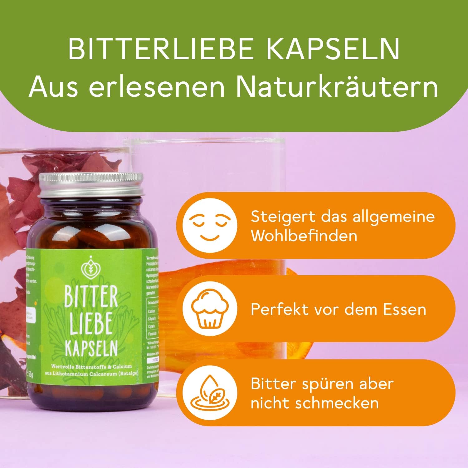 BitterLiebe Kapseln - 3-Monats-Packung (270 Stk.) 7-7-DE