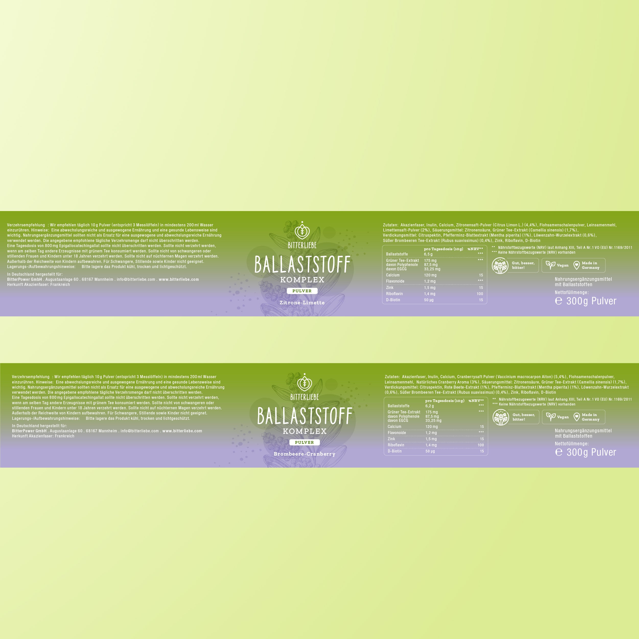 Ballaststoff Komplex mit Geschmack