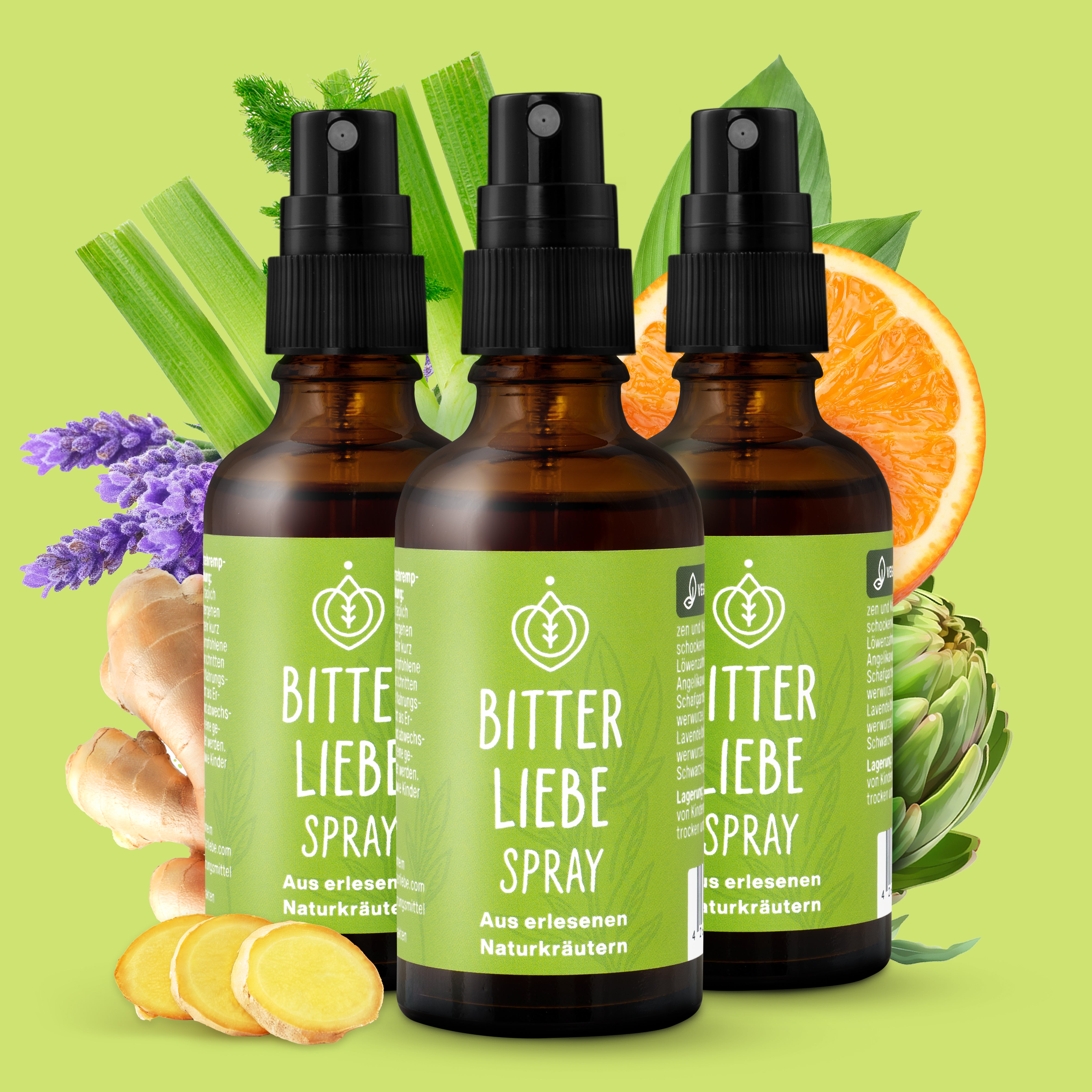 BitterLiebe Bitterstoffe Spray - 3er Set