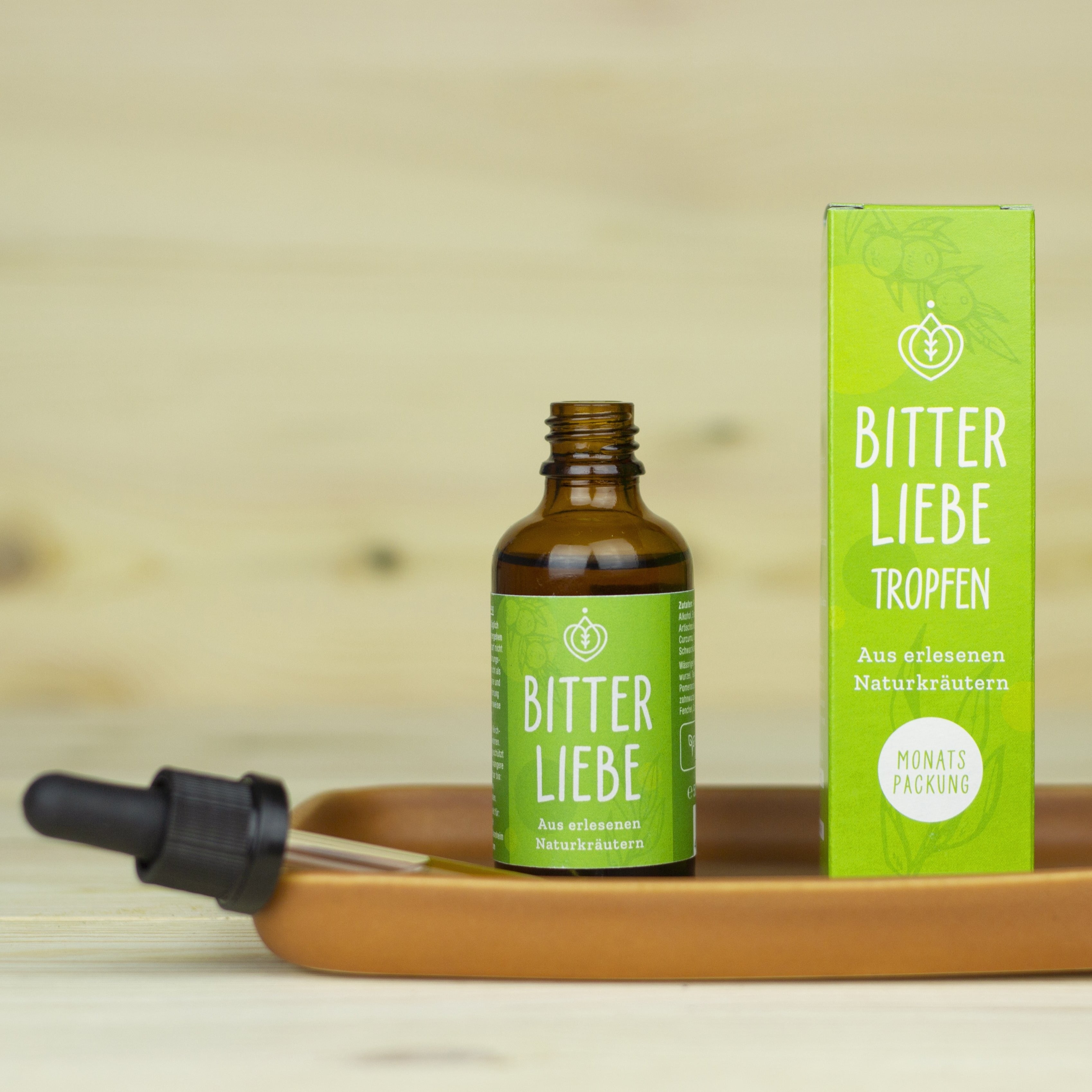 BitterLiebe 50ml – Leckere Bitterstoffe Tropfen mit studienbasierter Wirkung 1-DE