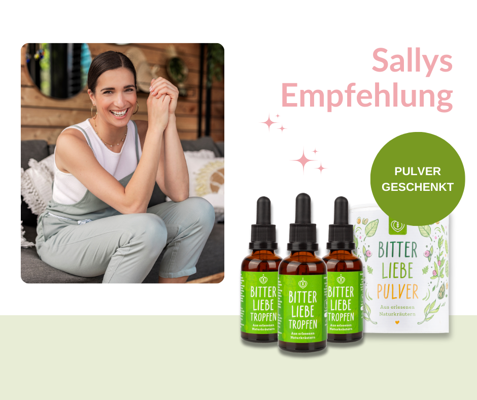 BitterLiebe x Sallys Welt - 3er Set Bittertropfen plus Gratis Pulver 101-DE