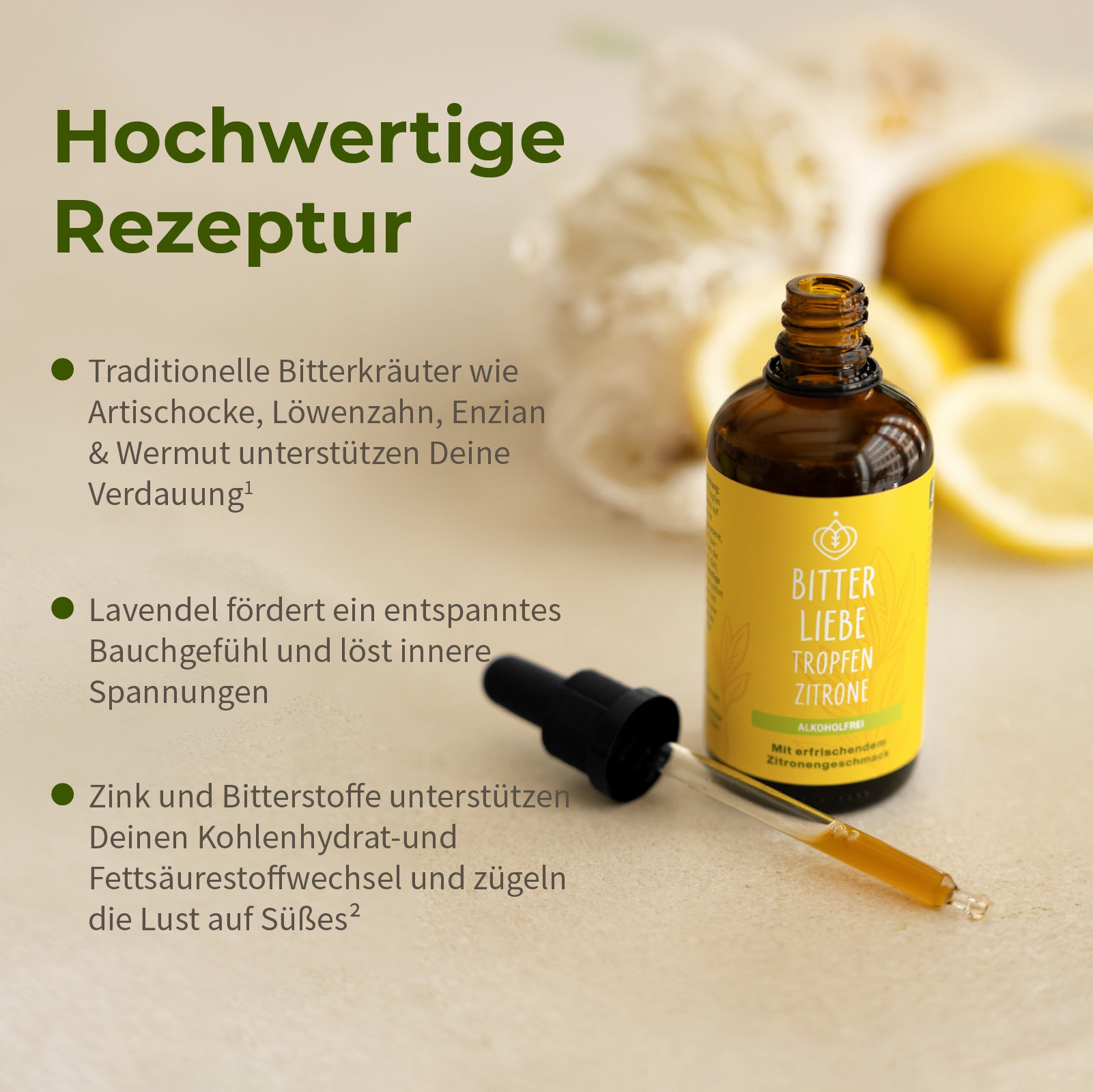 BitterLiebe Tropfen Zitrone Alkoholfrei