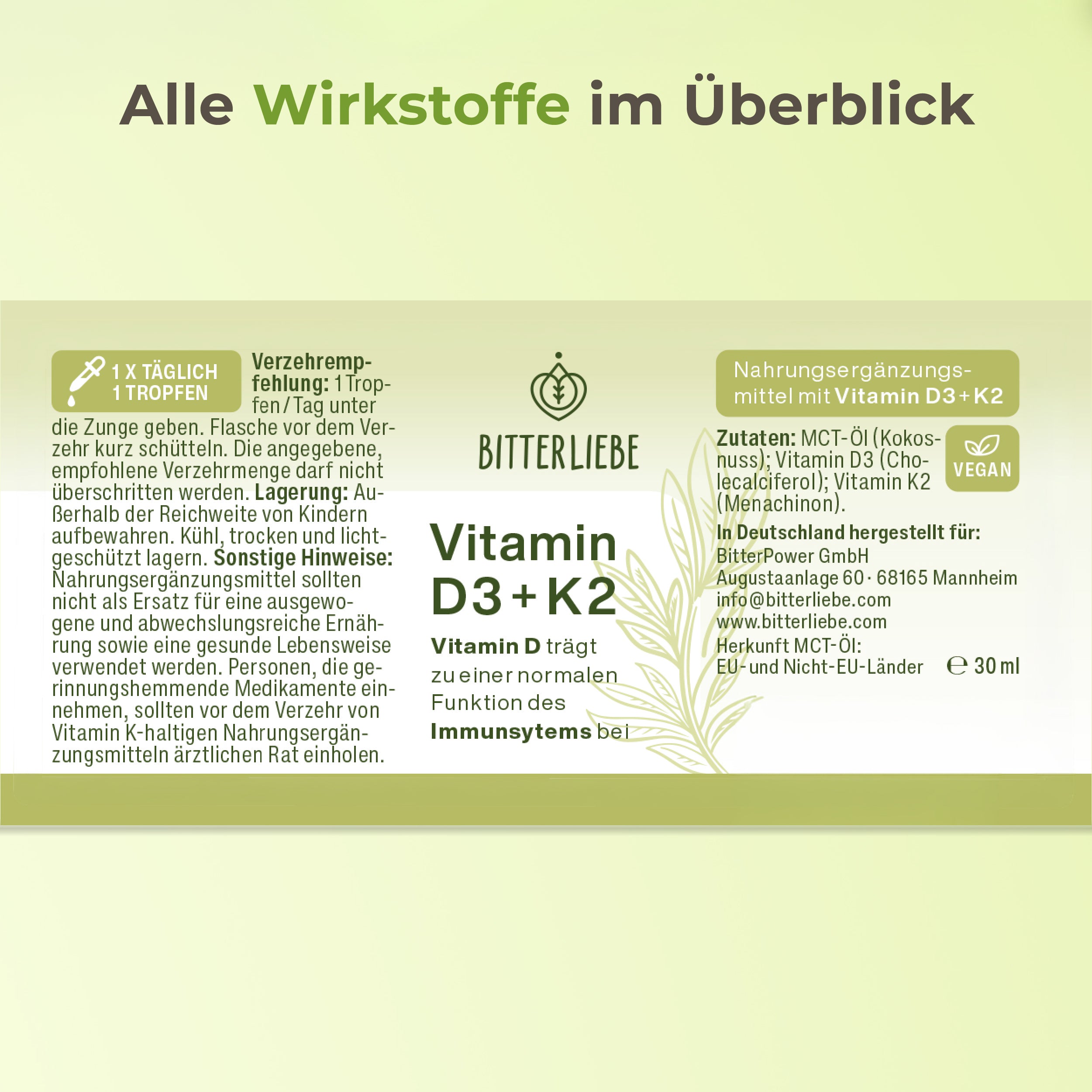 Vitamin D3+K2 Tropfen
